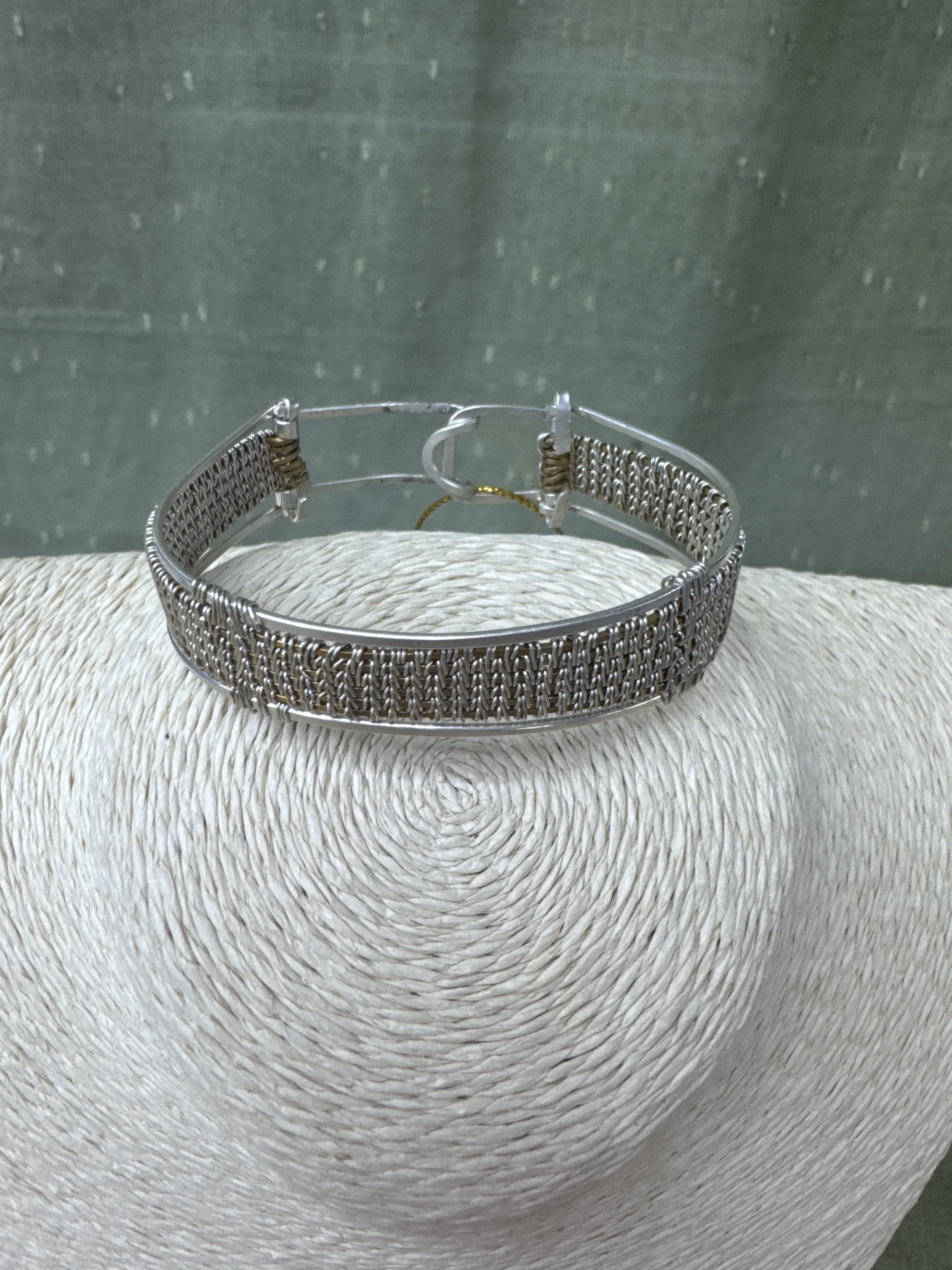 The Woven Dual Metal Bracelet