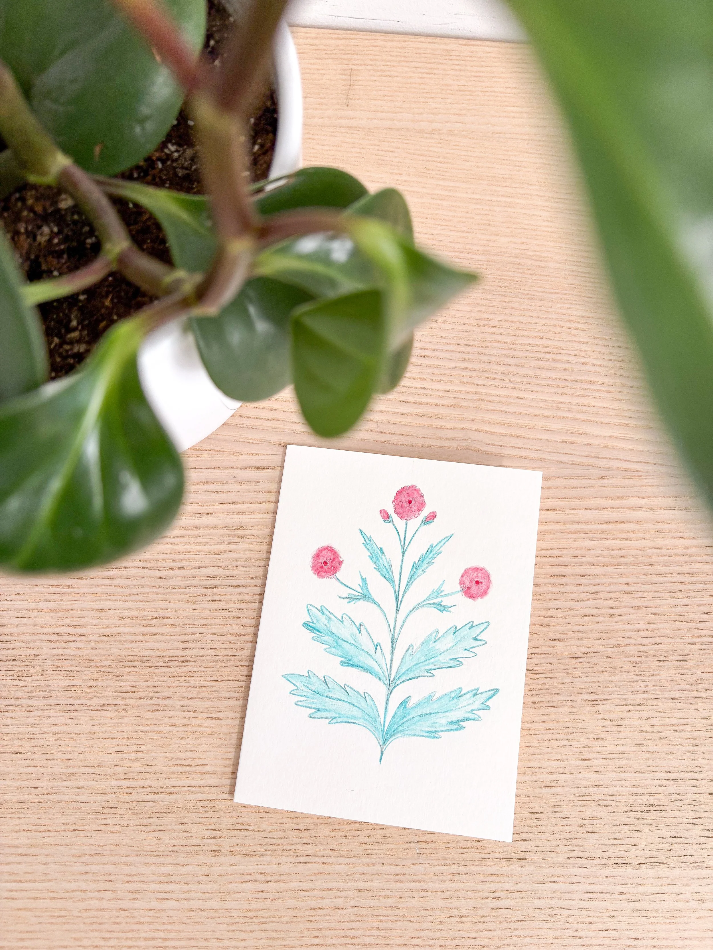 Cardmaking for Wellness Workshop: Mughal Florals