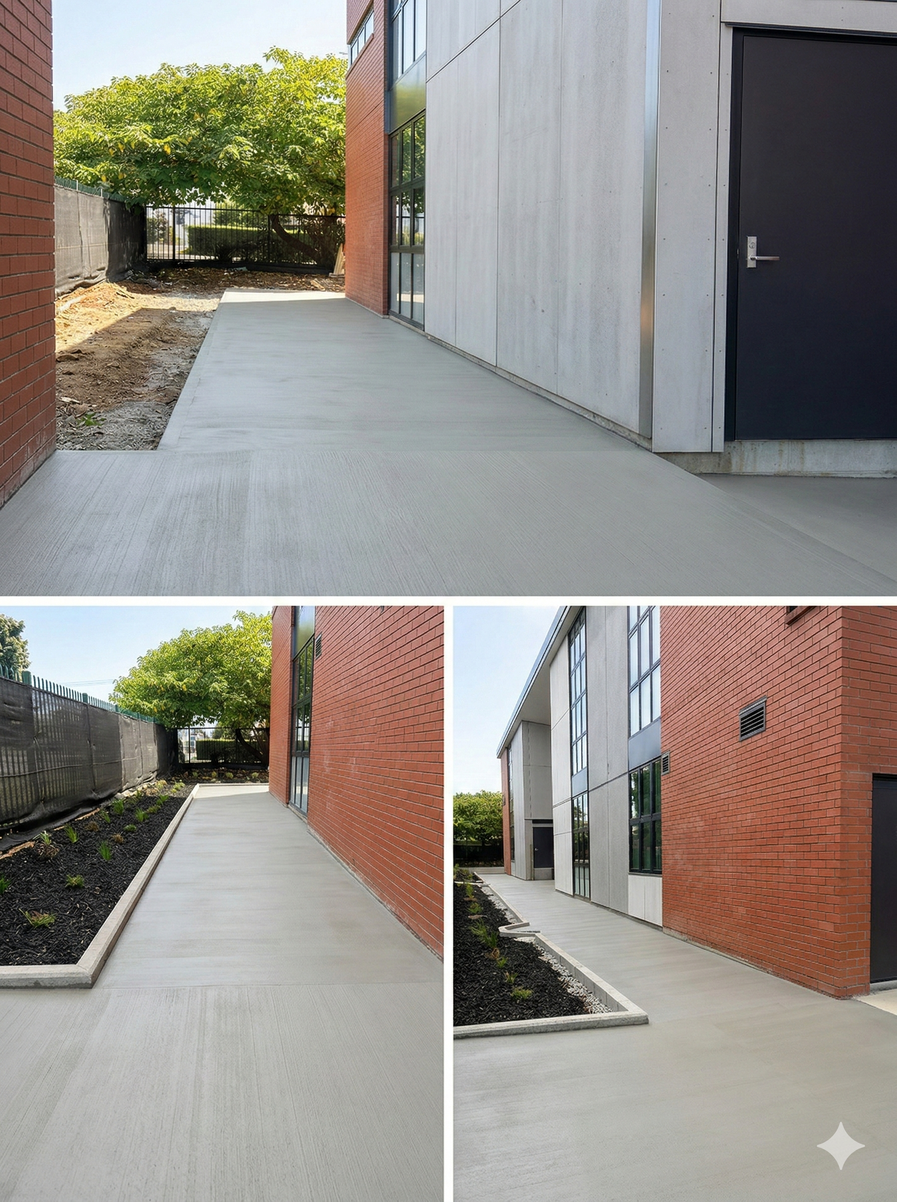 Broom Finish School Footpaths