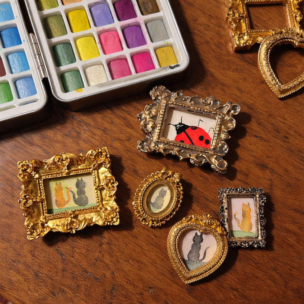 DIY Teeny Watercolor Magnets