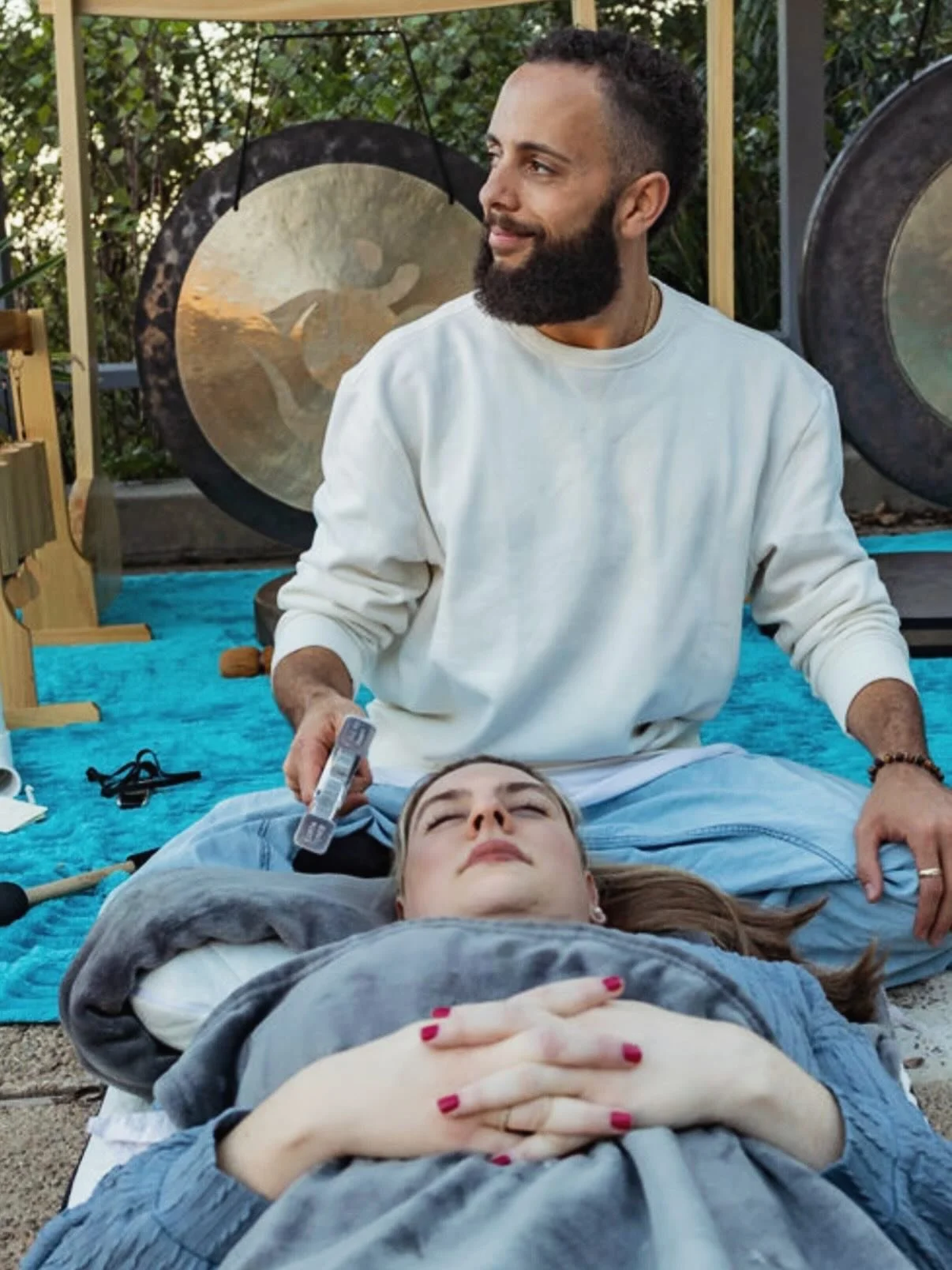 Calming and restorative is the vibe. Wellness is the mission ✨🙏. Magical event by @3dwellnessretreats #wellness #retreat #beverlyhillswellness #soundbath
