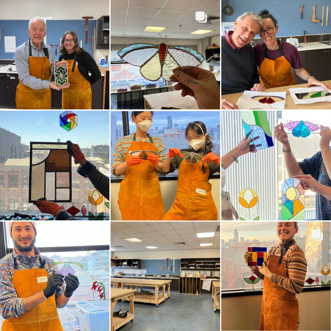 Stained Glass Workshop Participants