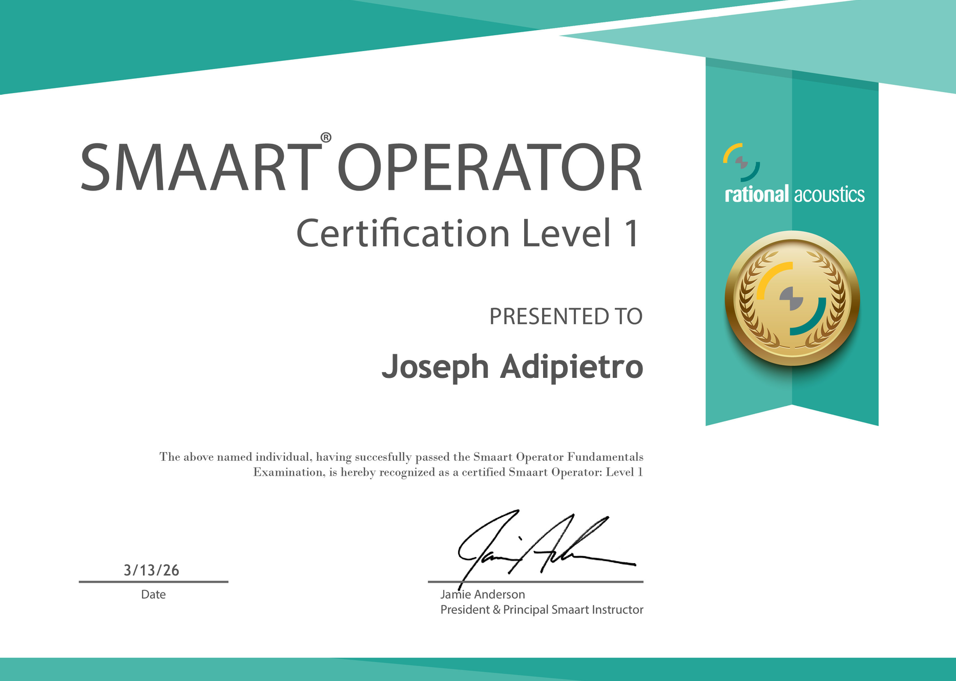 I Just Got My Smaart Operator Level 1 Certification – Here’s What It Means for Your Events