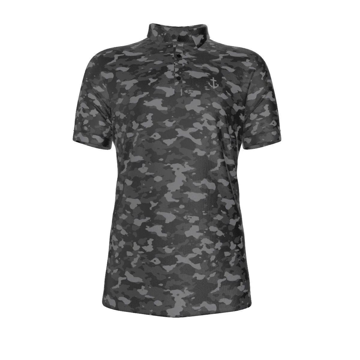 NEW Black Camo Performance Polo