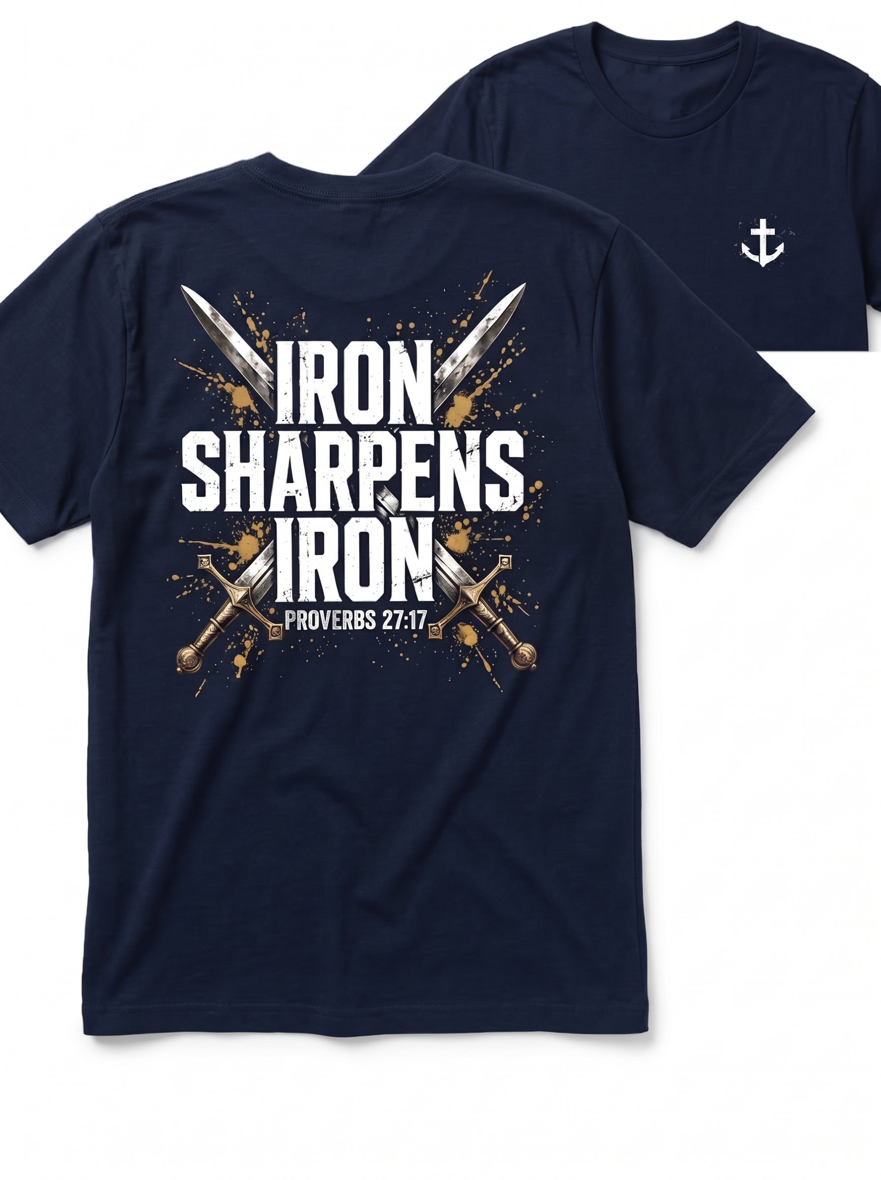 Men's Iron Sharpens Iron Sword Tee
