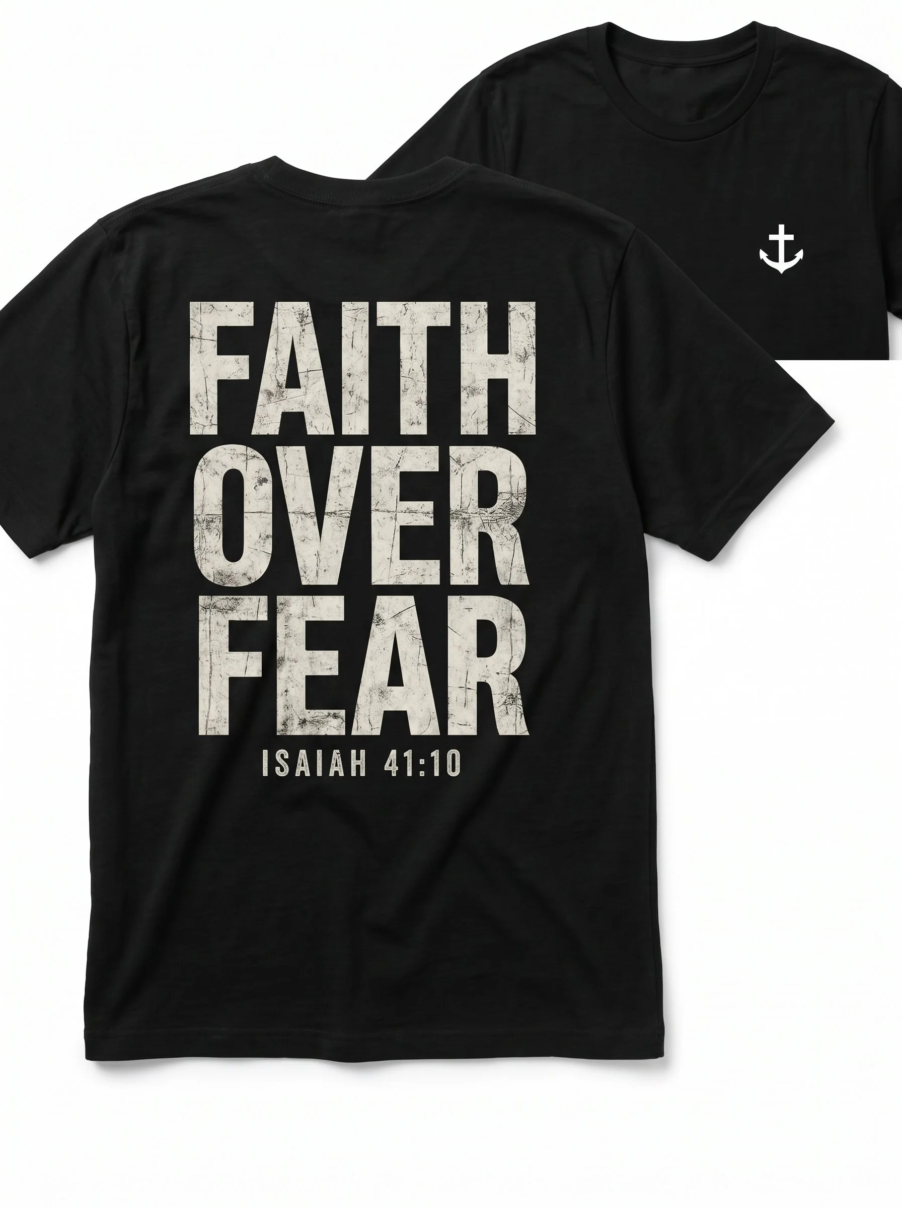 Men's Faith Over Fear Cotton Tee