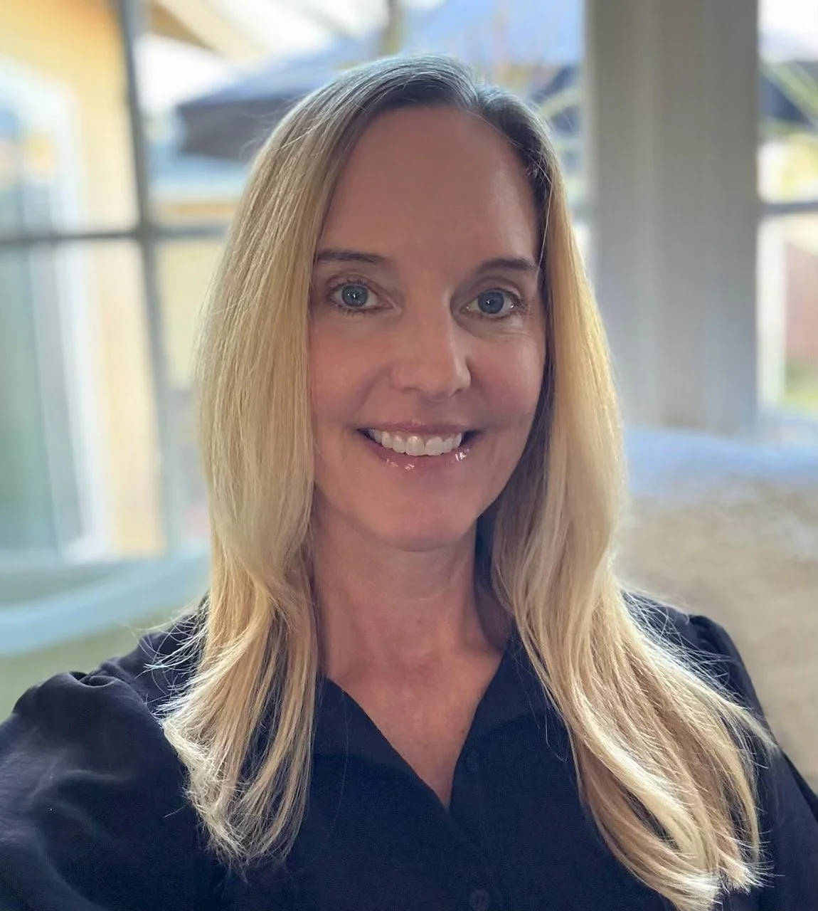 Smiling Blonde Woman