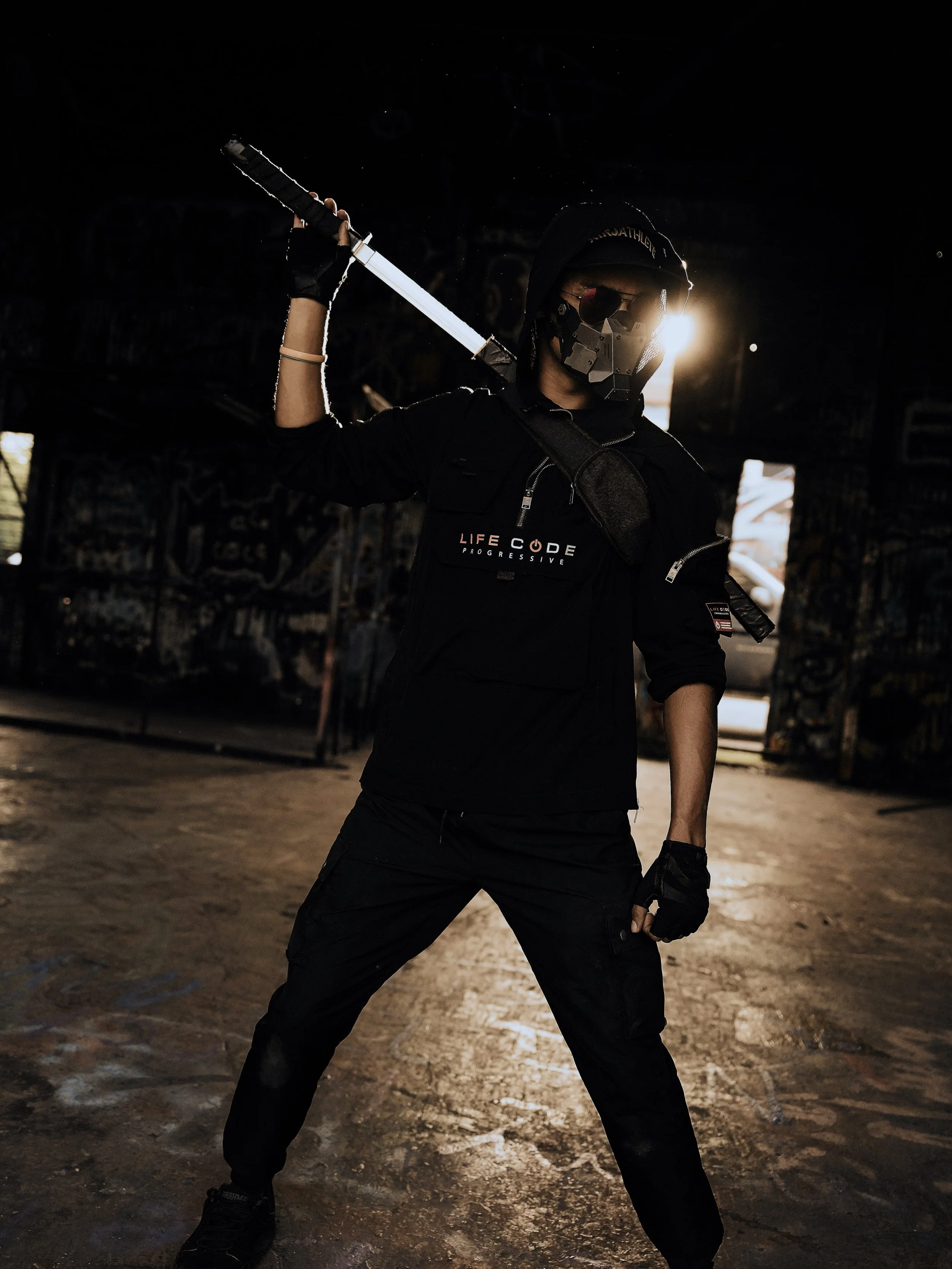 @modern_ninja232 
&bull;
Photographer: Michael TJ Moore with MTJ Media @michaeltjmedia 
&bull;
&bull;
#trending #martialarts #cyberpunk #dallas #youtube