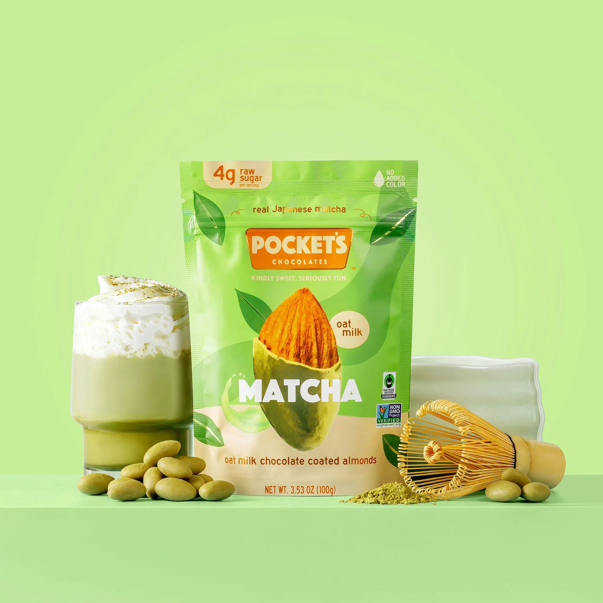 Pockets Matcha Almonds