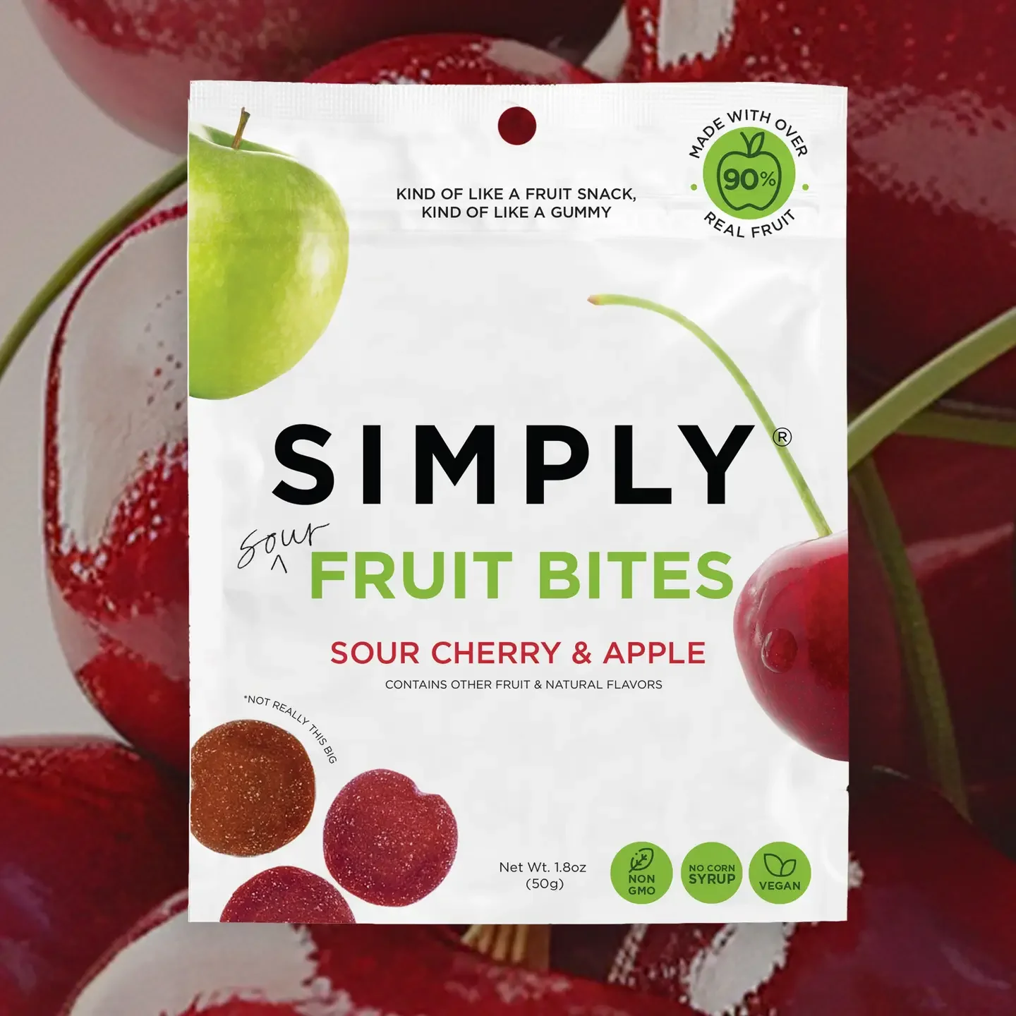 Fruit Bites - Sour Cherry & Apple (1.8 oz Bags)