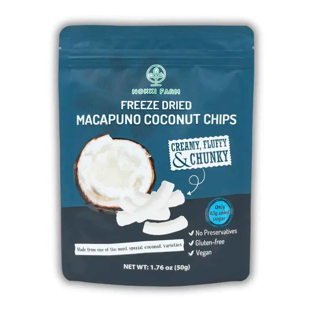Nokki Farm Freeze Dried Macapuno Coconut Chips