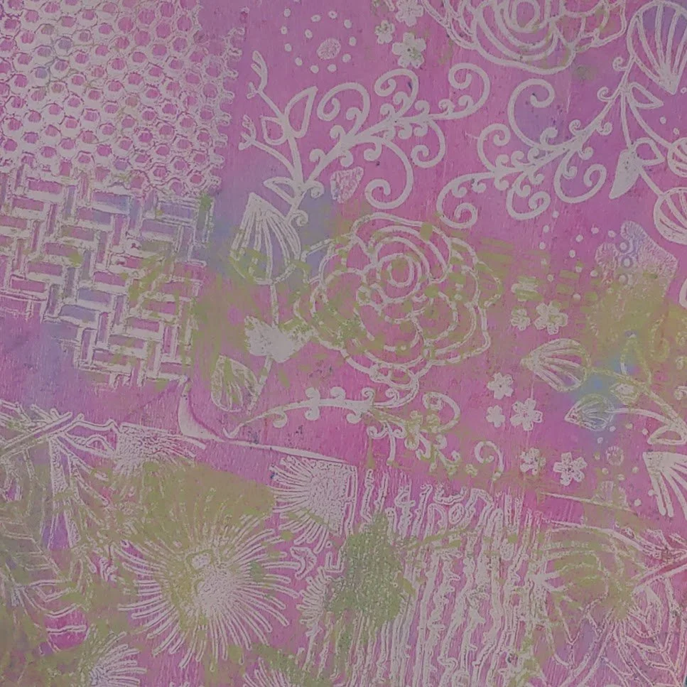 Going light with gelli printing