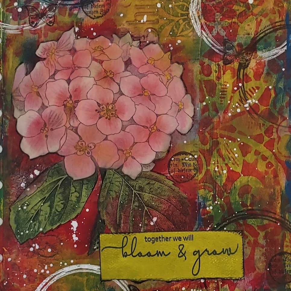 Art Journal Page - Bloom & Grow