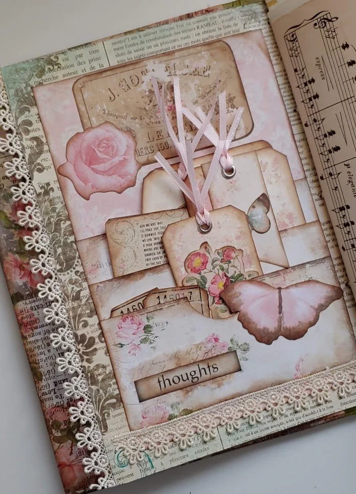 My first junk journal page!