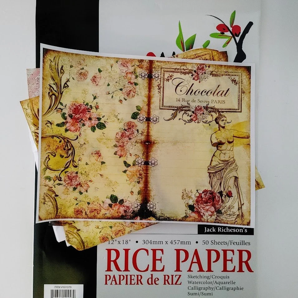 Video – Printing on Tissue Paper, Rice Paper & Vellum