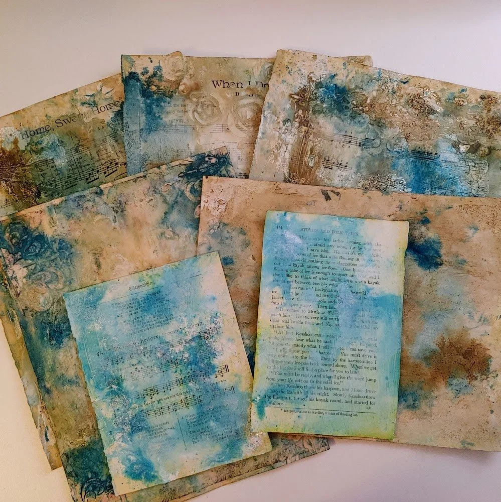 Video – Texture Paste & Embossing – Mixed Media Paper