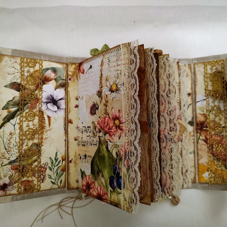 Video - Adding Pre-Made Ephemera - Autumn Garden Journal