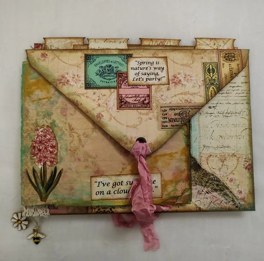 Video - Envelope Journal - Mixed Media Style - Shades of Spring