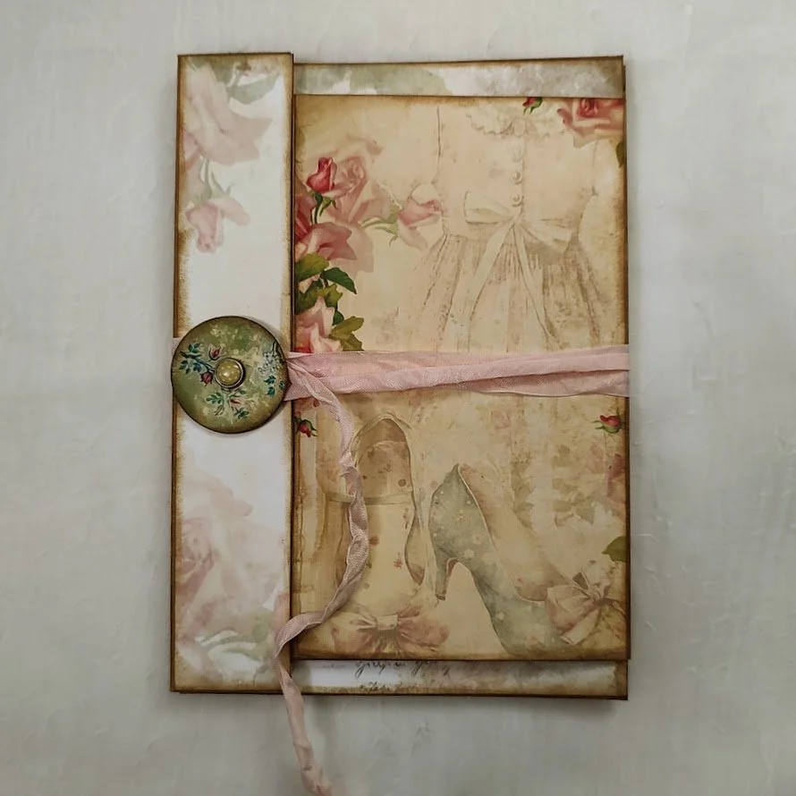Video - Sweet Rose Envelope Journal - Part 1 of 2 - Inspired by Dawn @TheBookVandalShop