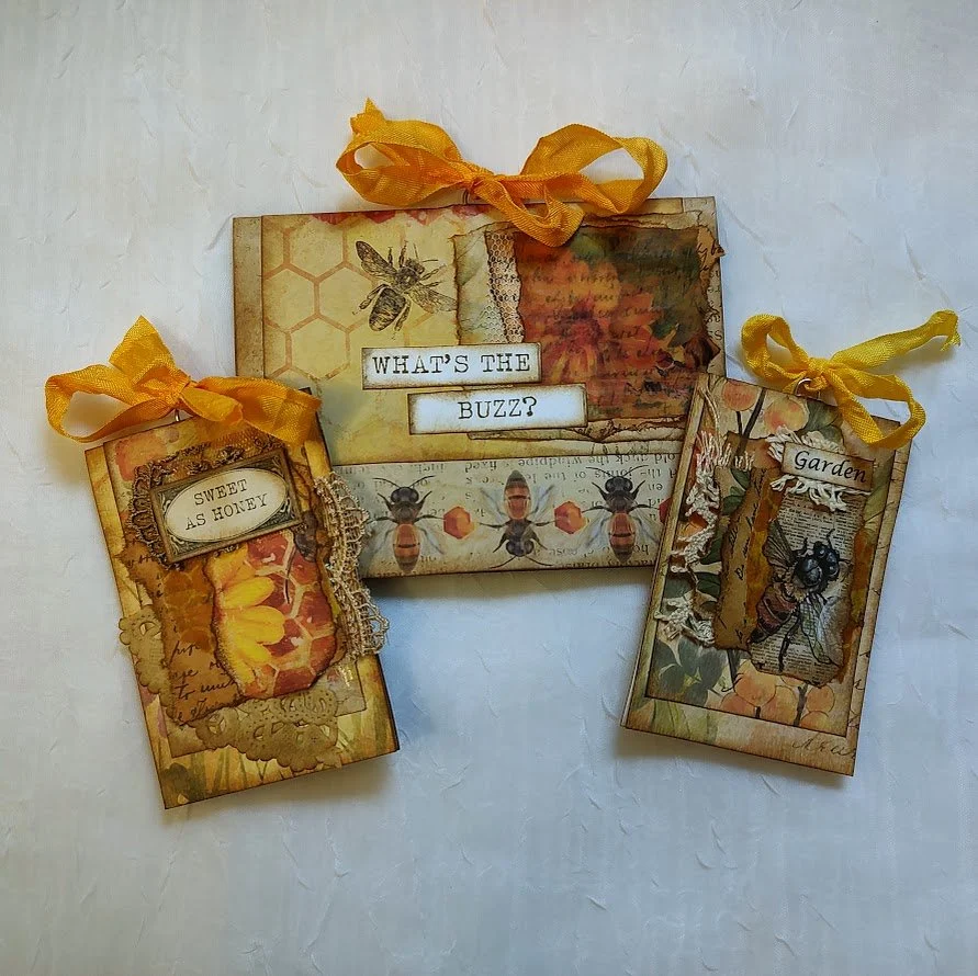 Video - Bee Themed Hidden Paperclips - Your Creative Studio March 2023 Box - https://ycvstudio.com