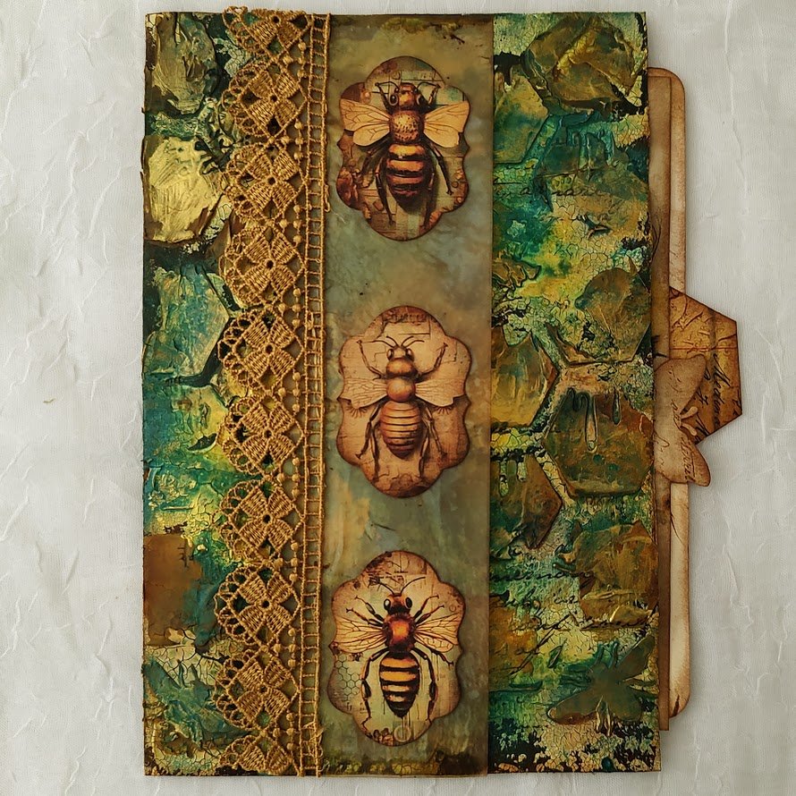 Video - Grungy Mixed Media Envelope Flip - Page Extenders - Grungy Bee Journal