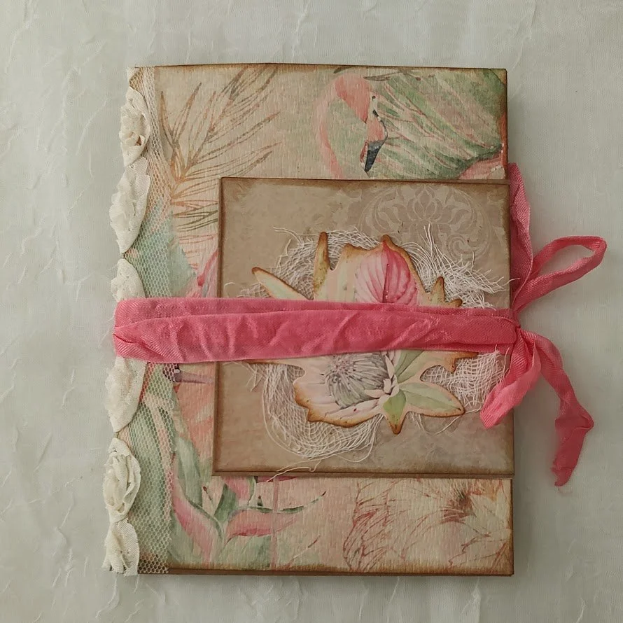 Video - Tropical Flamingo Mini Envelope Journal - May 2023 YCS Subscription Box - YCVStudio.com