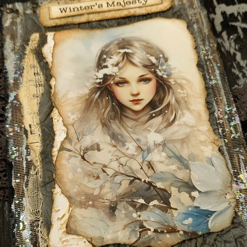 Video - Let's Make a CRACKED Cover with Removable Topper & Closure - Winter Wonder Journal #2