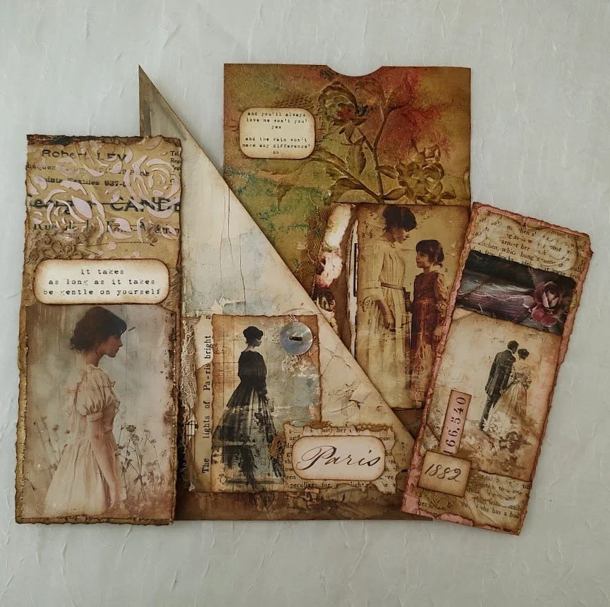 Video - Shabby Grungy-ish Ephemera - Sweet Yvonne Journal