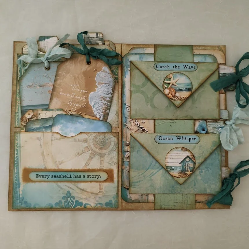 Video - Journal Page - Stuffed Pockets &amp; Double Faux Envelope Writing Space