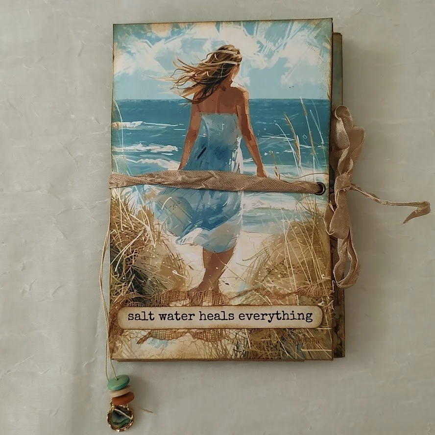 Video - Simple Paper Bag Journal - Beachy Vibe - At the Beach Journal