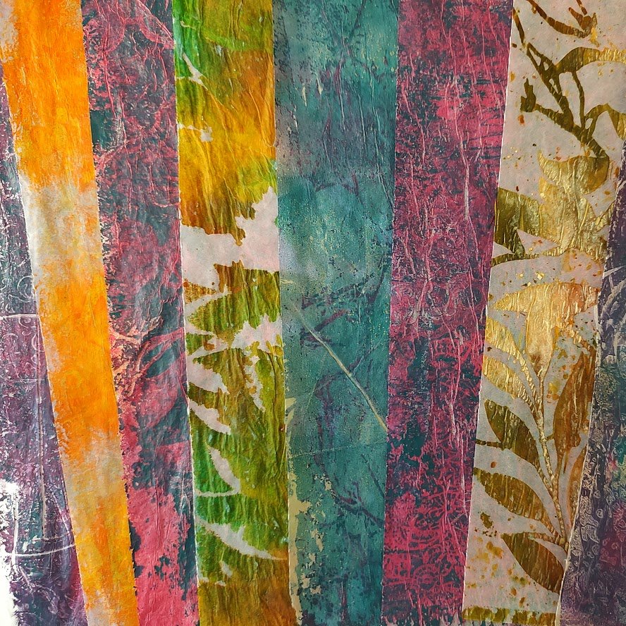 Video - MM 101 - Wet Strength Tissue Paper Play - Stencils, Gel Plate, &amp; Sprays