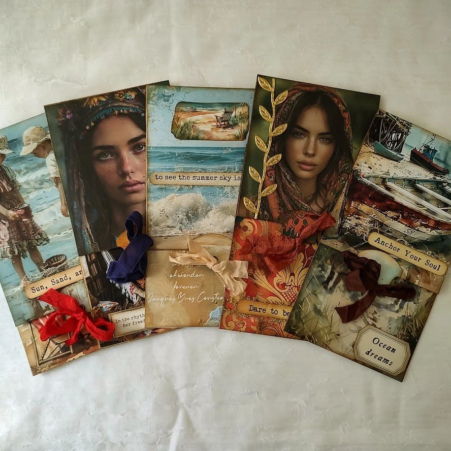 Video - Long Flap Pockets from Security Envelopes - Inspired @WendysJournalAdventure