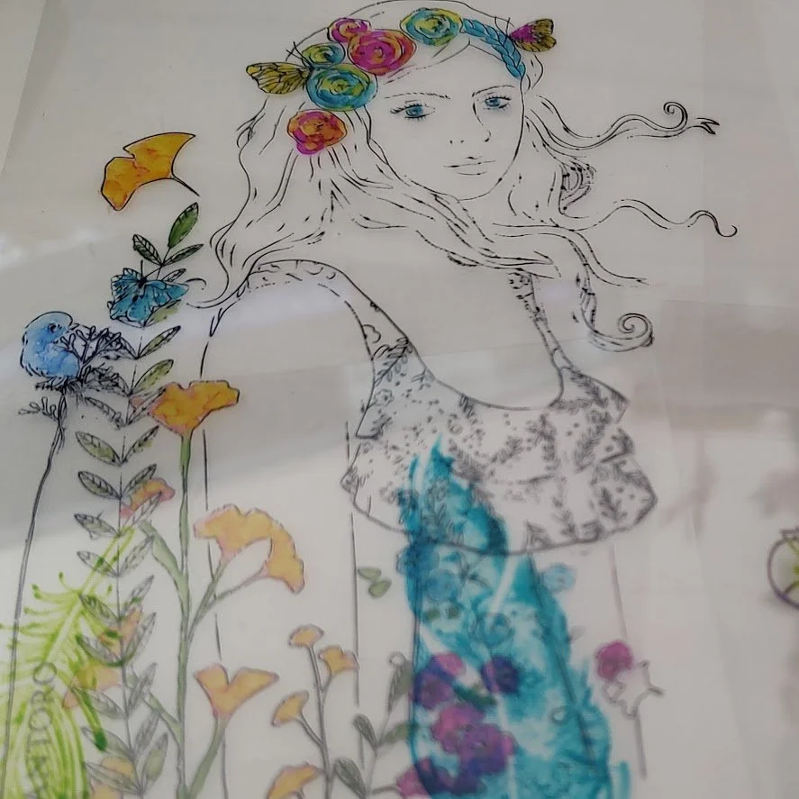 Video - Stamping on Acetate - BOHO Journal Bits