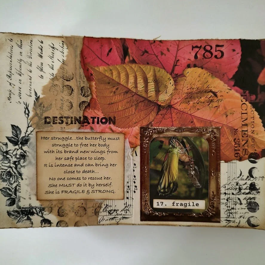 Video - #JunkJournalJanuary2025 - Prompts - Bright, Bubble, &amp; Tissue. Catch up on Balance, Neutral, Unfold, &amp; Fragile