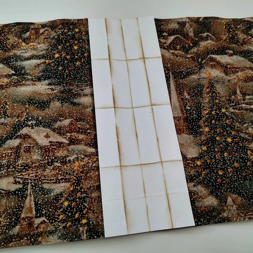 Video - Making Soft Cover from Amazon Packaging - Grungy Christmas Journal