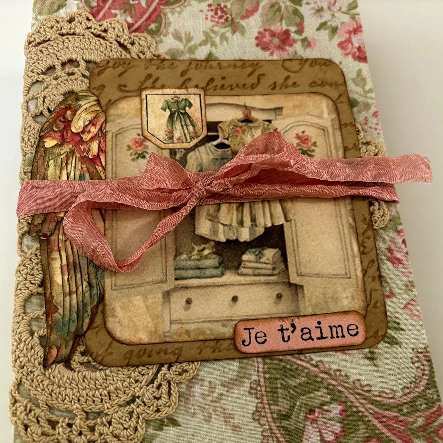 Video - Easy Beginner Collage Journal Topper! Pt 8 - Beginner Journal Making Series