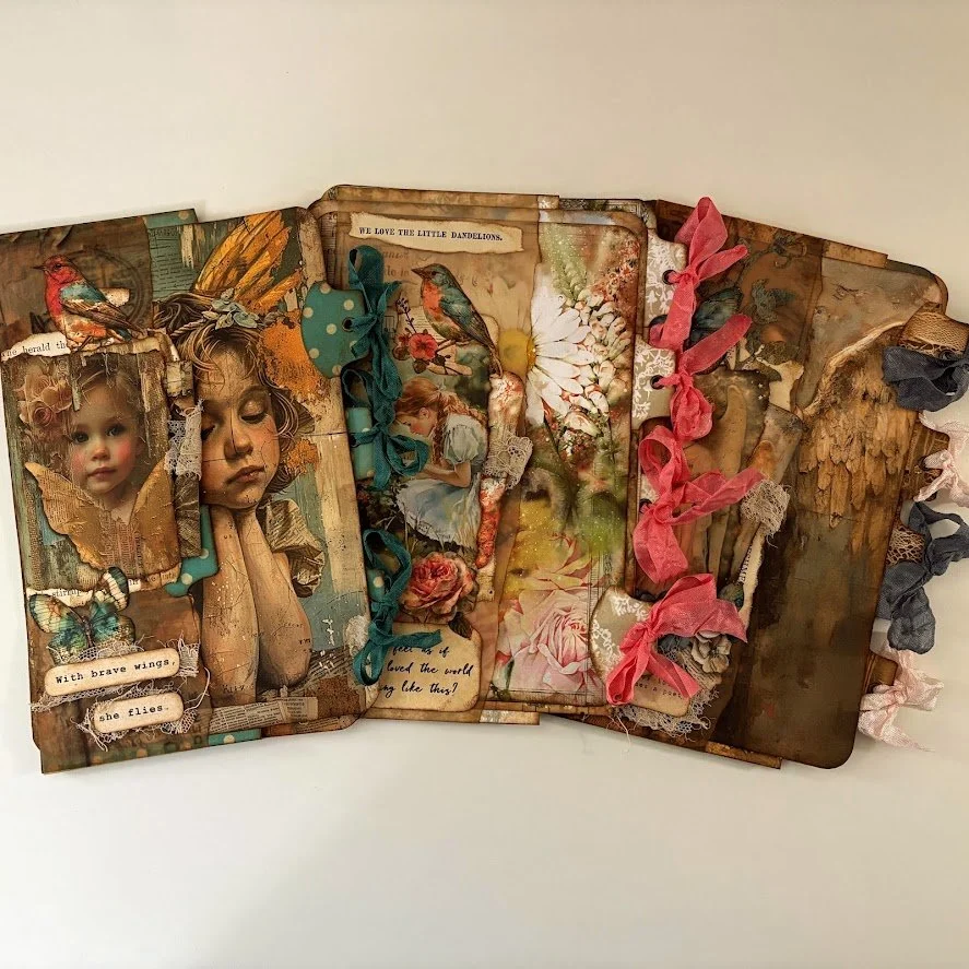 Video - Double Stuffed Belly Band Clusters | 6 Journal Cards for your Junk Journal