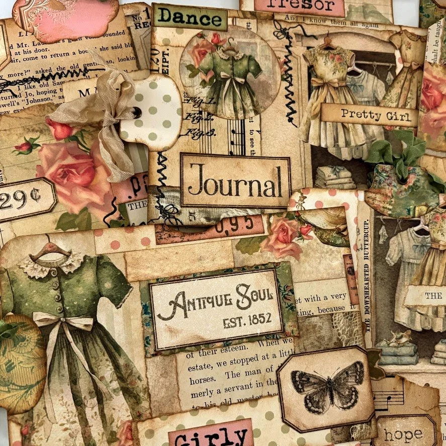 Video - Cutting up the Master Board! | Junk Journal Tags, Pockets, &amp; Cards | Ep 10 Beginner Journal Making Series