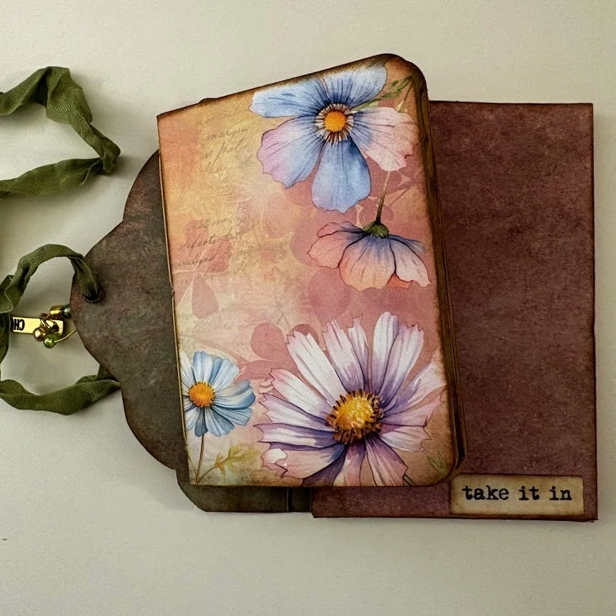 Video - Mini Whimsical Flower Writing Journal in a CUTE Envelope Pouch - DT Project @HouseofMahalo