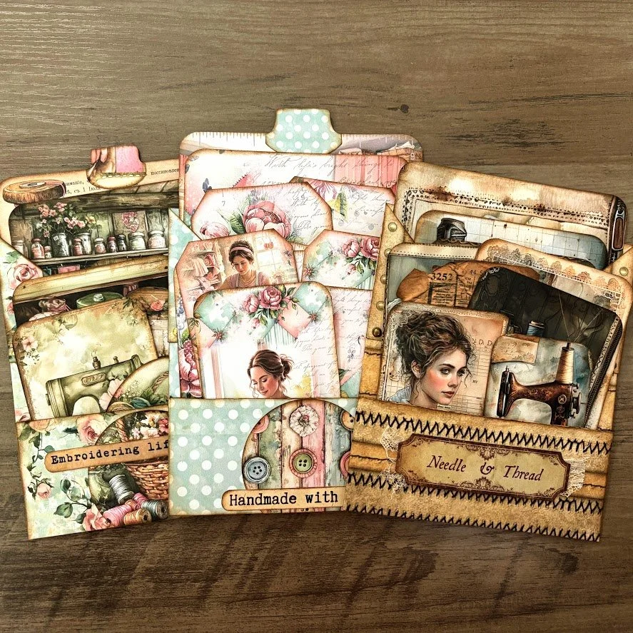 Video - MEGA Stuffed Pockets! | Easy &amp; Fun Ephemera Holder for Sewing Journals