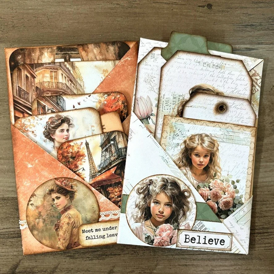 Video - Sweet Origami Fold Tutorial | 6 Pockets + Hidden Writing Space for Junk Journals