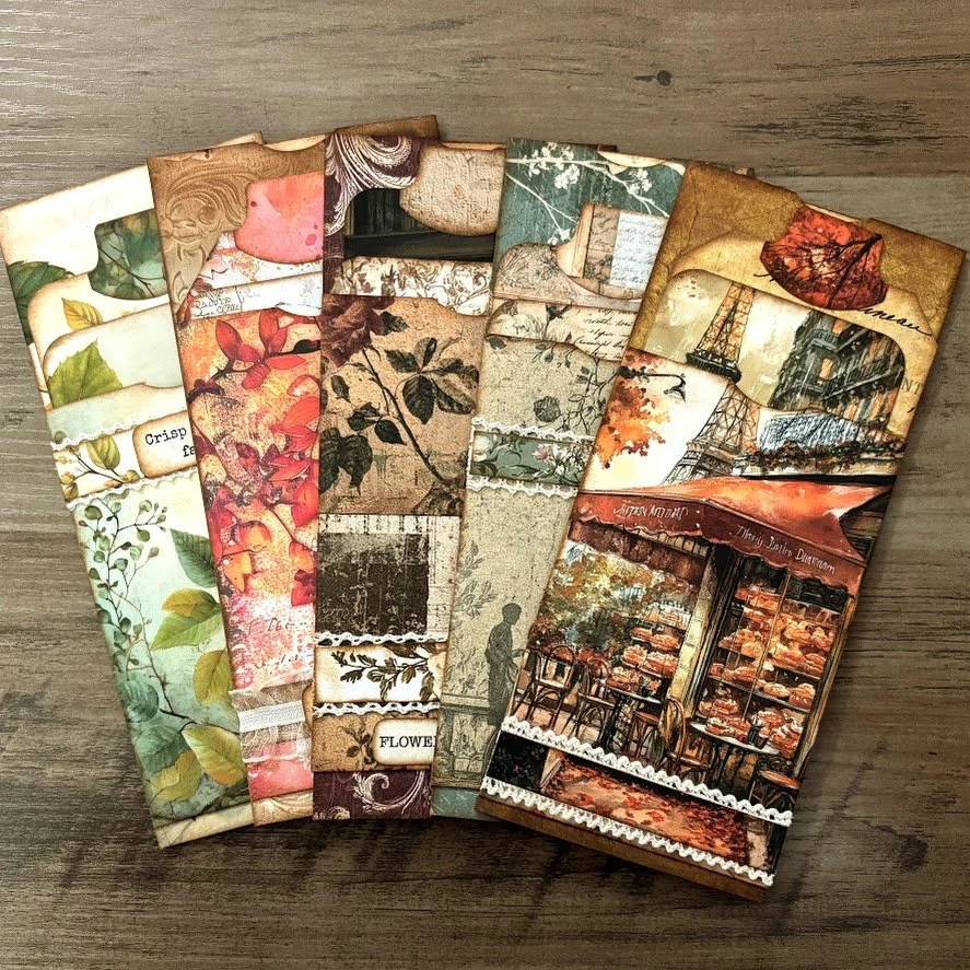 Video - Trifold Expandable Bookmarks | Hidden Pocket + Tags | Easy Junk Journal Ephemera