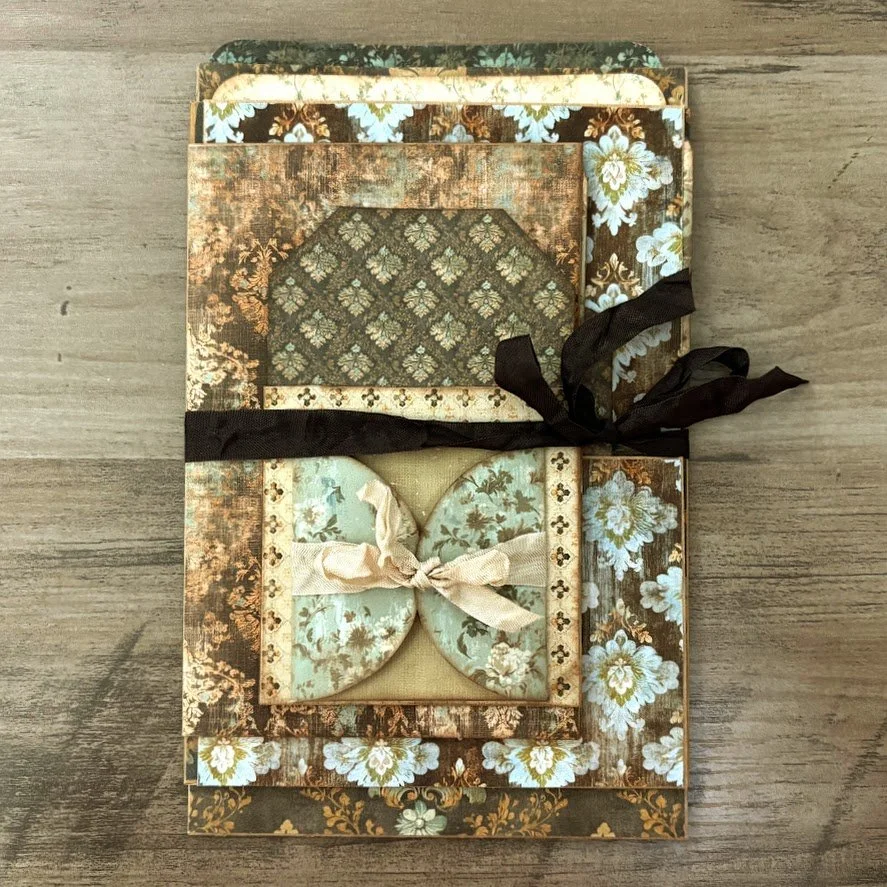 Video - Simple CONSTRUCTION 6 Envelope Stacked Journal Topper | Pt 2 of 2 | Keepsake Journal