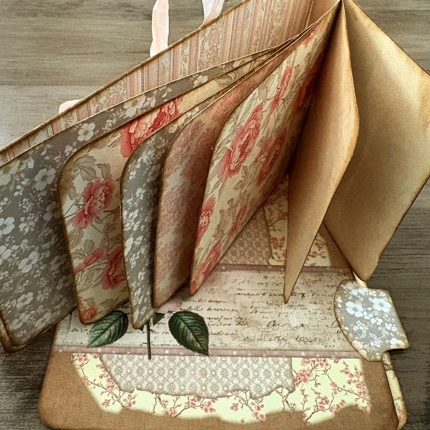 Video - Junk Journal Waterfall Ephemera Ep 4 | Belly Band Booklet Hidden Writing Spot