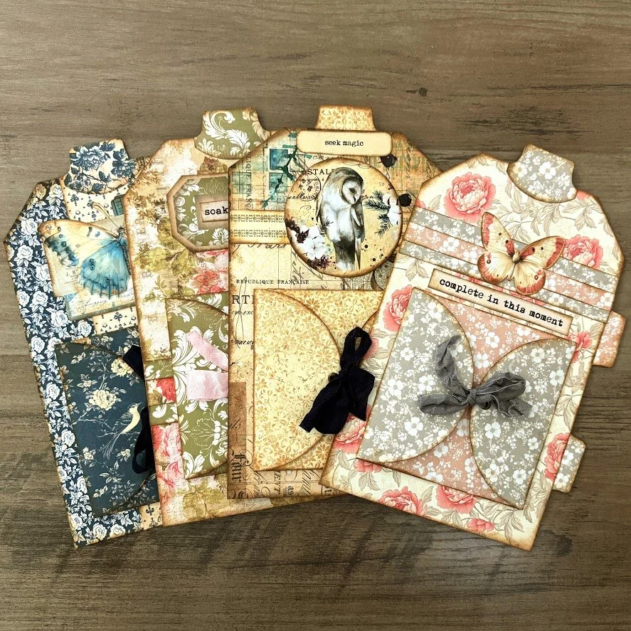 Video - Peek-a-Boo Writing Space for Junk Journals | Tag-Shaped Pocket Tutorial | Beginner Friendly