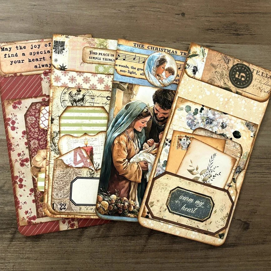 Video - Over-the-Page Bookmark Tutorial | HUGE Hidden Writing Space + Bonus Pockets! | Junk Journal Ephemera