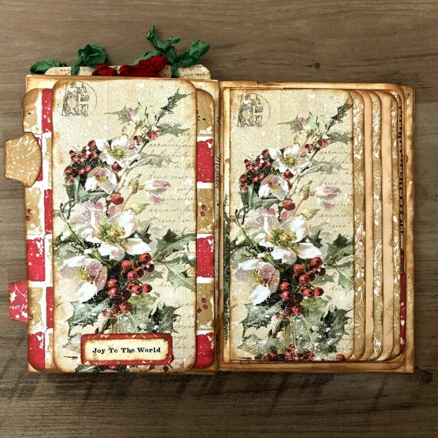 Video -Horizontal Waterfall Ephemera for Junk Journals | EASY Rolling Mechanism | Ep 10