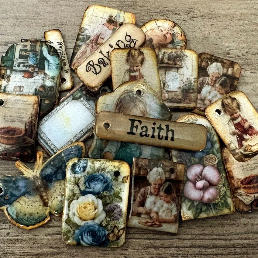 Video - UV Resin Charms | Tiny Art for Junk Journals &amp; Spine Dangles