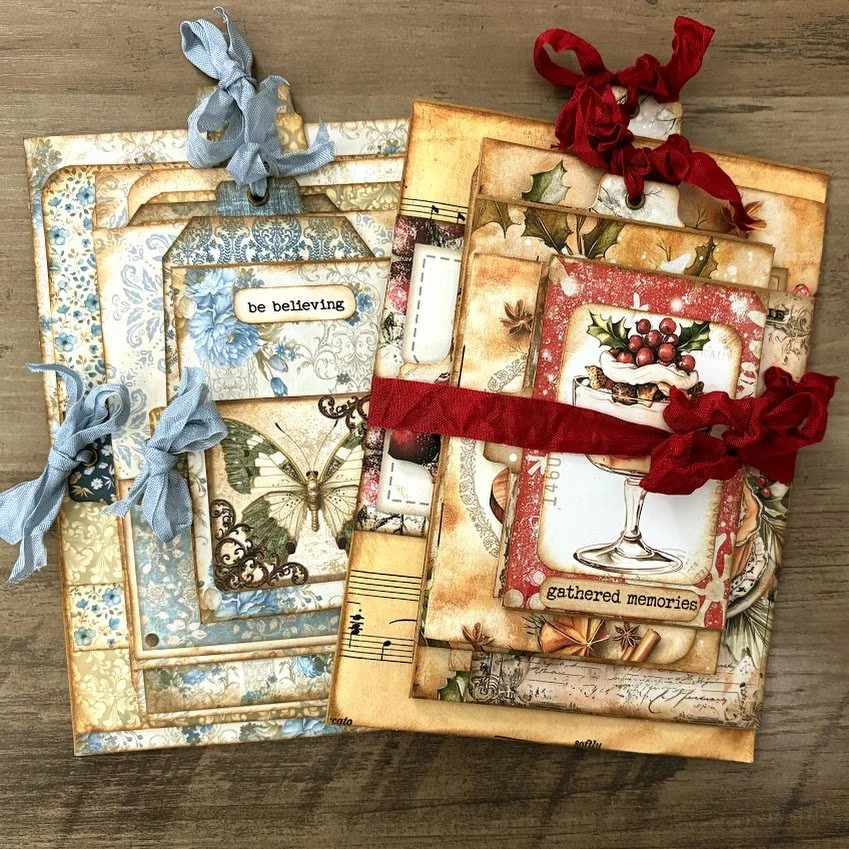 Video - 4-Envelope Flip Ephemera for Junk Journals | Yummy Christmas Patisserie | Ep 12