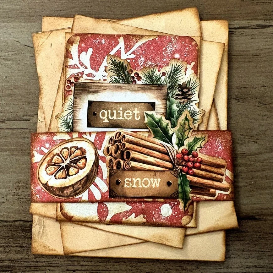 Stacked &amp; Interconnected Writing Space Ephemera | Beginner Junk Journal | Patisserie Pt 8